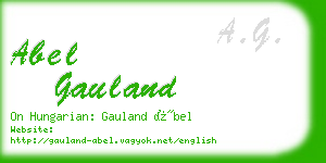 abel gauland business card